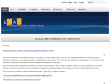 Tablet Screenshot of erac.gov.au
