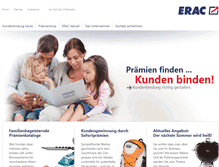 Tablet Screenshot of erac.de